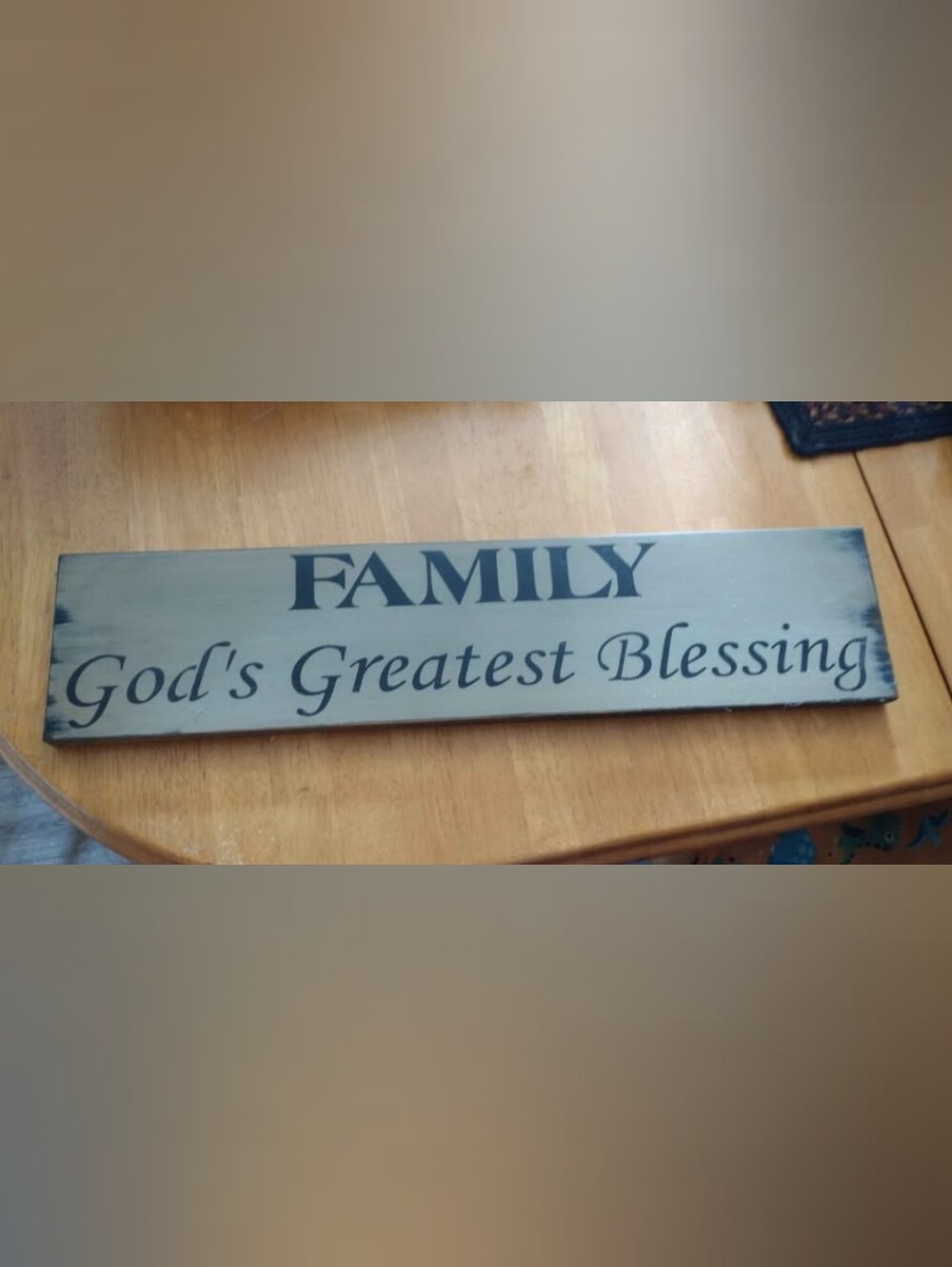 FAMILY 'Greatest Blessing'  Wall Sign